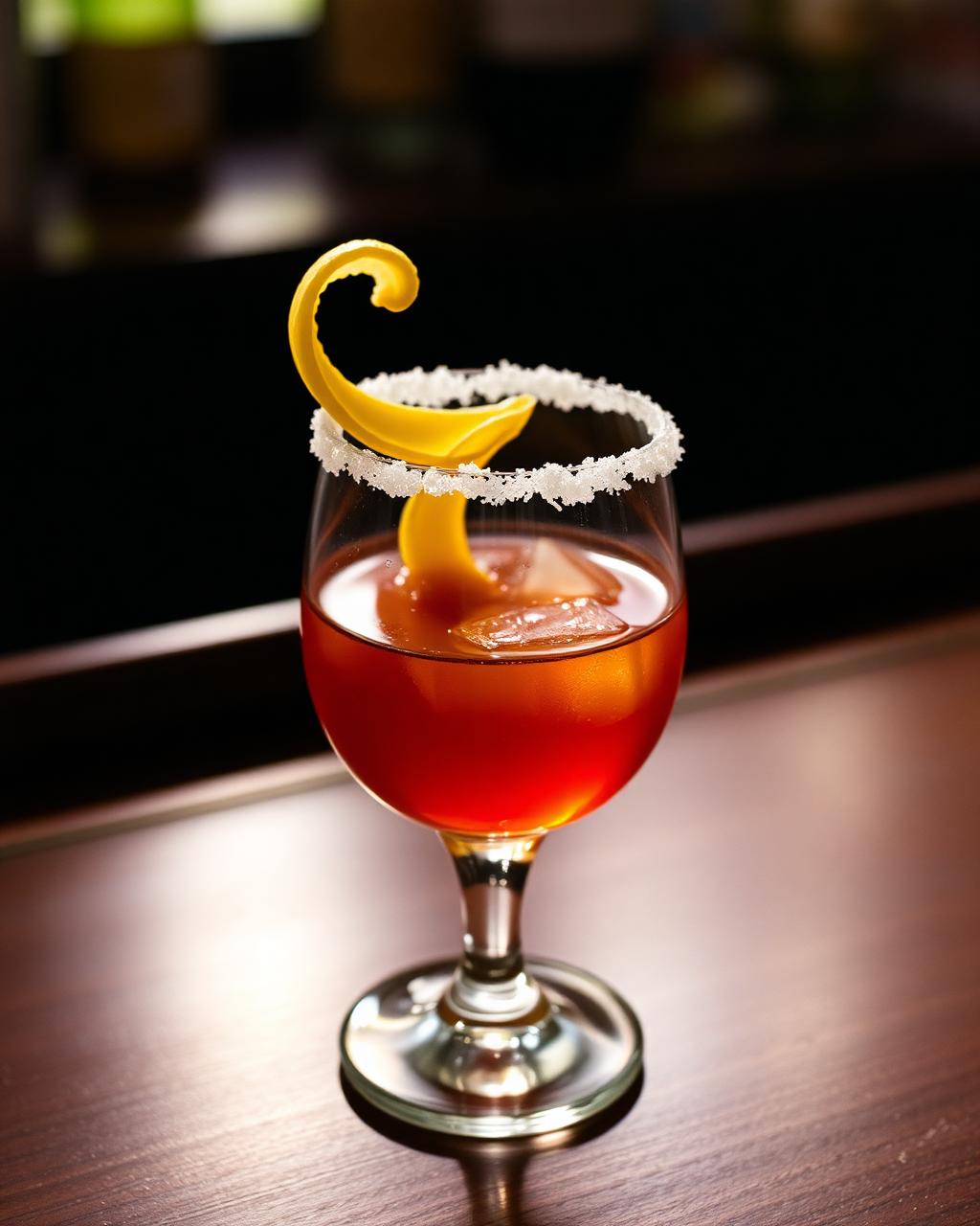 Cocktail Brandy Crusta